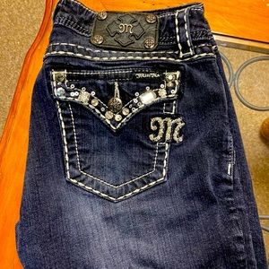 Miss Me Jeans, Blue Wash, Size 28